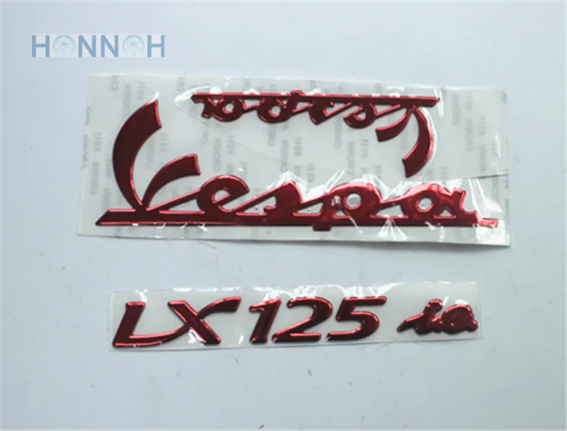 3D Vespa наклейка LX125 LX150 для мотоцикла автомобиля Черный Золотой Серебряный Красный