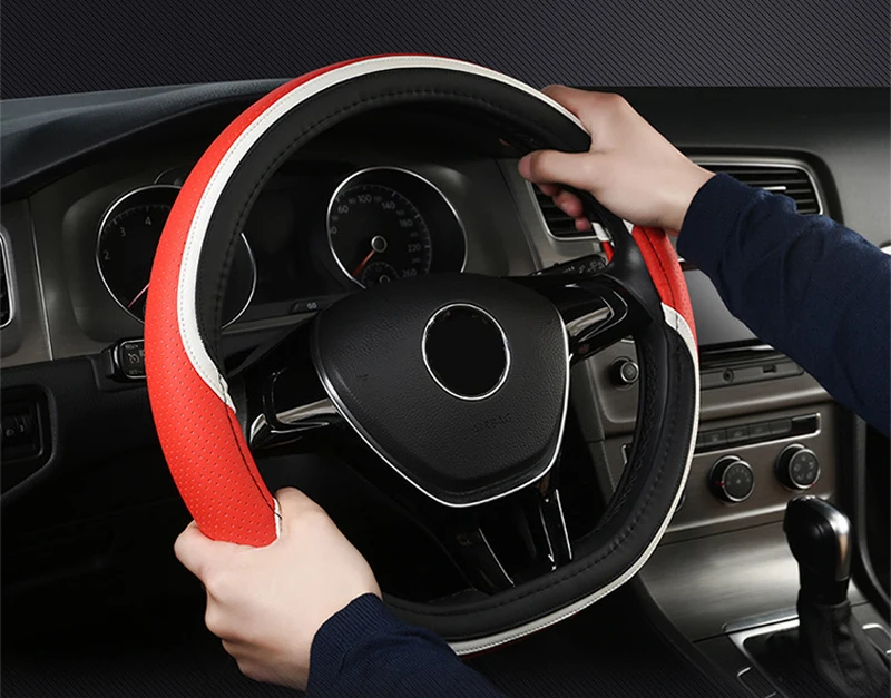 HuiER чехол рулевого колеса автомобиля D форма для VW Golf 6 Golf 7 для hyundai Ioniq для Citroen C3-XR C4 sega C4L Elysee