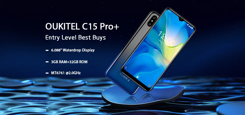 OUKITEL C15 Pro+ 6,08" 19:9 Android 9,0 мобильные телефоны 3 ГБ 32 ГБ MT6761 капля 4G смартфон отпечаток пальца лицо ID 5G WiFi телефон