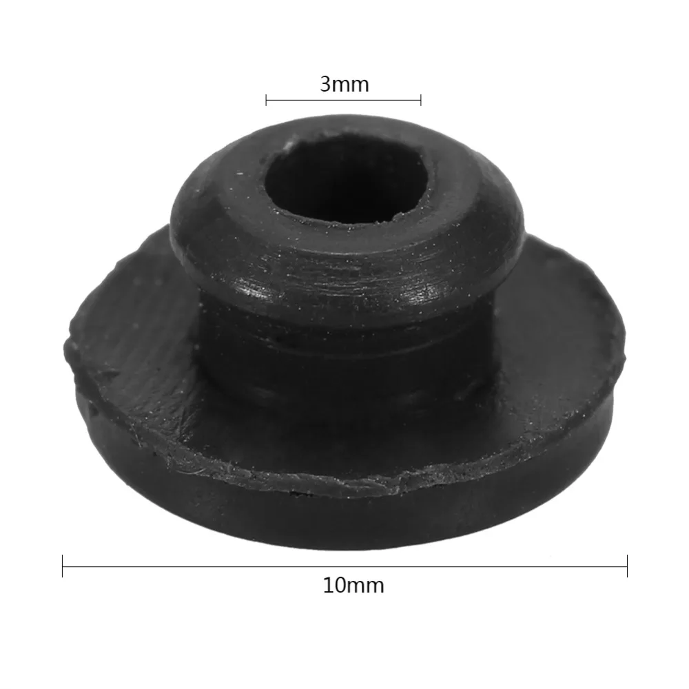 Резиновые втулки для татуировок 200 шт. черные Т образные соски игольчатый коврик