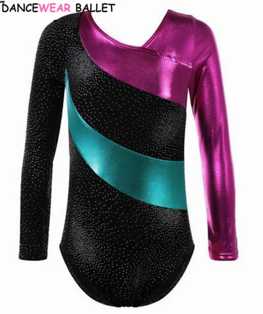 

Toddler & Teens Girls Dance/Ballet/Skate Rhythmic Gymnastics Leotard/Unitards Shiny Sequin Kids Children Dancewear