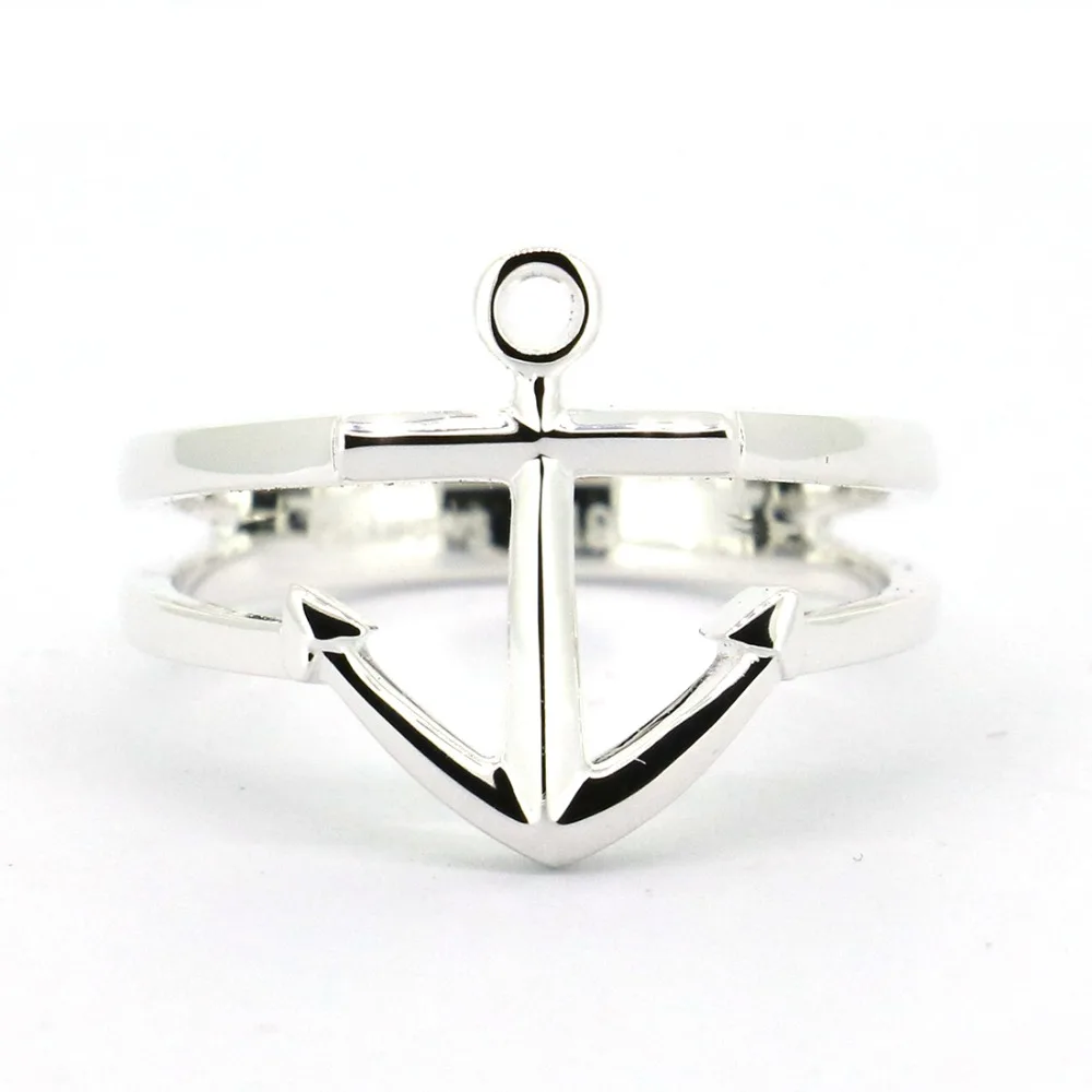

Чистое кольцо якоря из серебра 925 пробы Wellmade