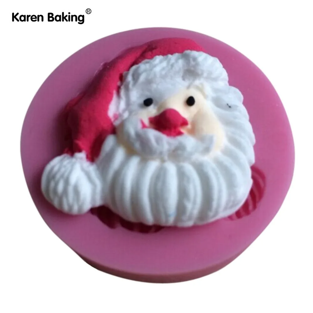 Christmas Man Shape Fondant Cake Molds Tools Soap Chocolate Mould Bakeware -C376 | Дом и сад