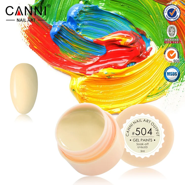 (Вы Выбираете Цвета) 6 Шт. CANNI УФ/LED Отверждения Лампы Soak Off Nail Art Краски UV Гель Для