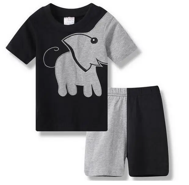 style 16 Хлопковая одежда для детей ростом от 90-130 см детские пижамы с мультяшным принтом для мальчиков и девочек, летние шорты с длинным рукавом детская одежда для сна, пижамы для малышей, одежда для сна, ночное белье, домашняя одежда - Цвет: style 16