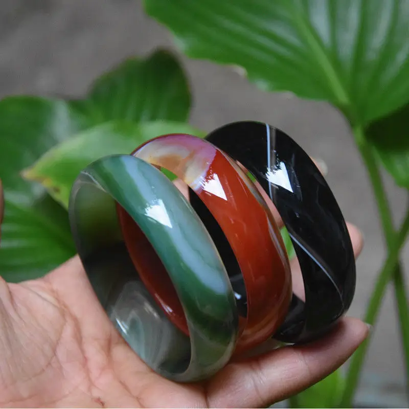 Оптовая продажа 3 шт. браслет из агата красивый декоративный узор