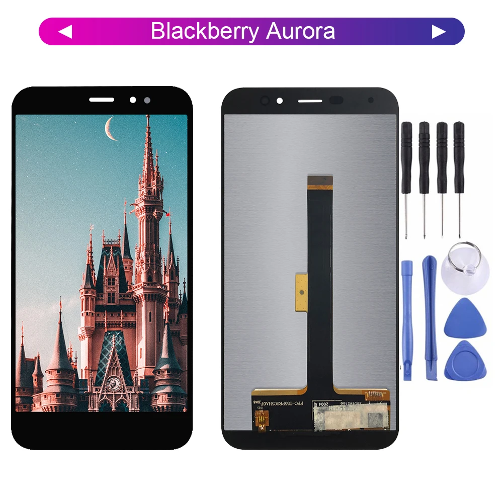 Протестировано для Blackberry Aurora, сенсорный экран, дигитайзер, ЖК-дисплей, черная сборка+ Бесплатные инструменты