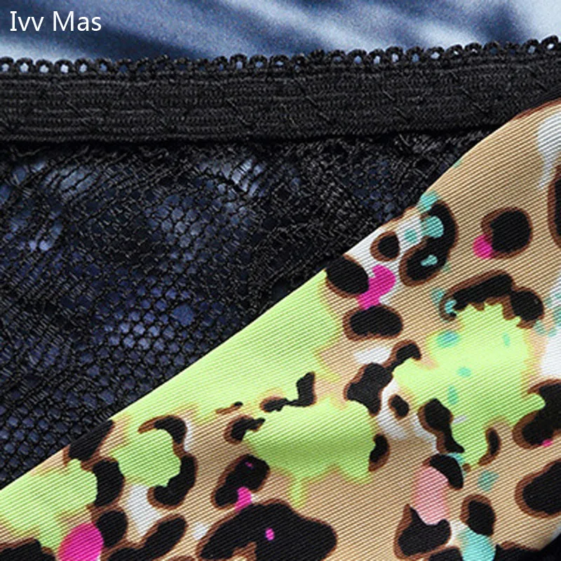 5 шт. много! Прозрачный Leopard трусики flowe многих белье стиля Женские лежал пикантные