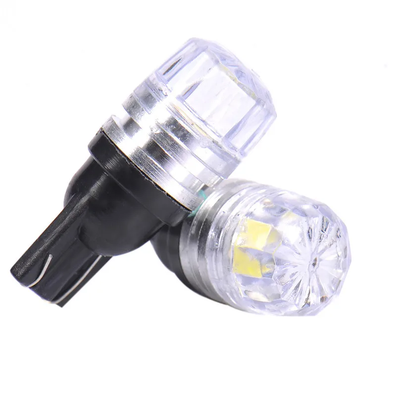 10 шт./лот Автомобильные светодиодные лампы T10 W5W 194 LED 1SMD широкие алмазный свет без