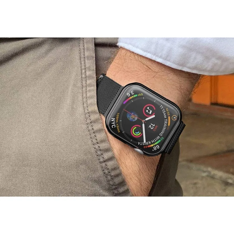 Чехол Funda для Apple watch 1 2 3 4 защитный чехол мягкий iwatch i 40 44 38 42 мм чехол|Бамперы| |