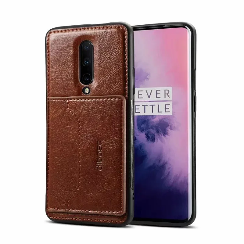 Чехол-подставка для держателя карты Oneplus 7 Pro роскошная Ретро сумка из