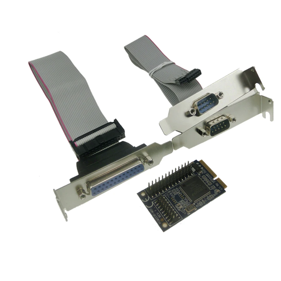 MINI PCI-e адаптер для RS232 последовательной и параллельной передачи COM mini pcie