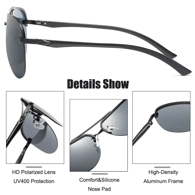 MYMARCH Новые поляризованные мужские солнцезащитные очки Классические для вождения