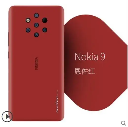 Чехол для nokia 9 puобзор Роскошный чехол из натуральной кожи. Наклейка на 360 Градусов