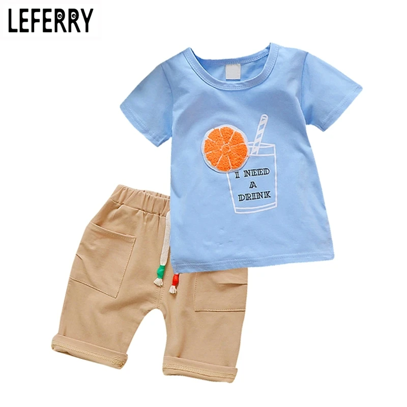 1-4Y 2020 New Fashion Kids Clothes Boys Summer Set Print Shirt Short Pants Baby Boy Clothing Toddler |