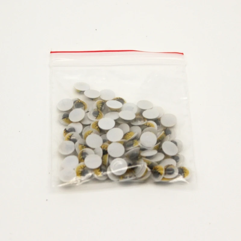 100 шт. разноцветные пластиковые глаза для подвижного глазного яблока 6/7/8/10/12