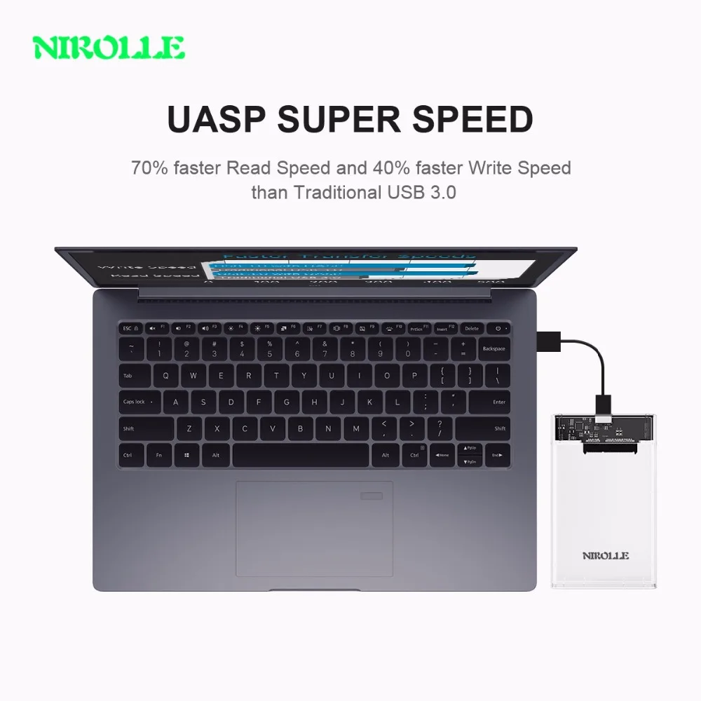 NIPOLLE HDD корпус 2 5 дюйма SATA к USB 3 0 SSD адаптер жесткий диск коробка для samsung Seagate 1 ТБ