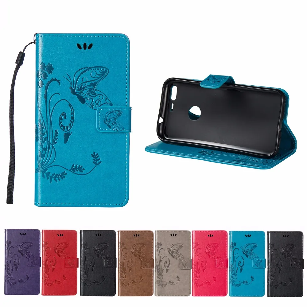 Для Pixel/Pixel Xl чехол бабочка искусственная кожа флип для Google Pixel 5 0 &quot/ XL &quotЧехлы