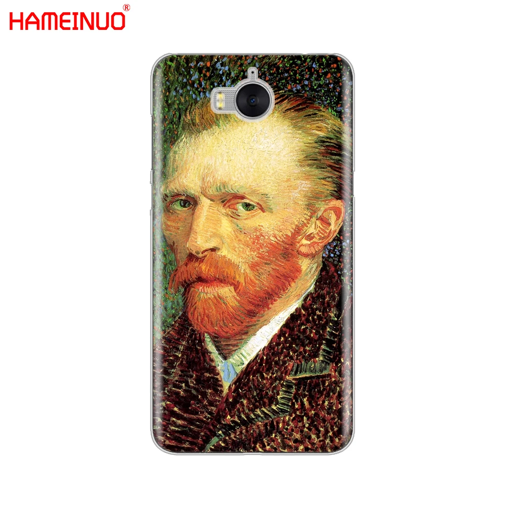 HAMEINUO Van Gogh чехол для сотового телефона с изображением звездной ночи huawei honor 3C 4X 4C 5C