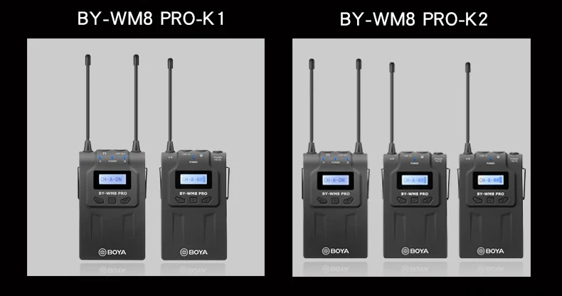 BOYA BY-WM8 Pro mic конденсаторный беспроводной микрофон микрофонная система аудио видео приемник-записывающее устройство для Canon Nikon sony DSLR камеры