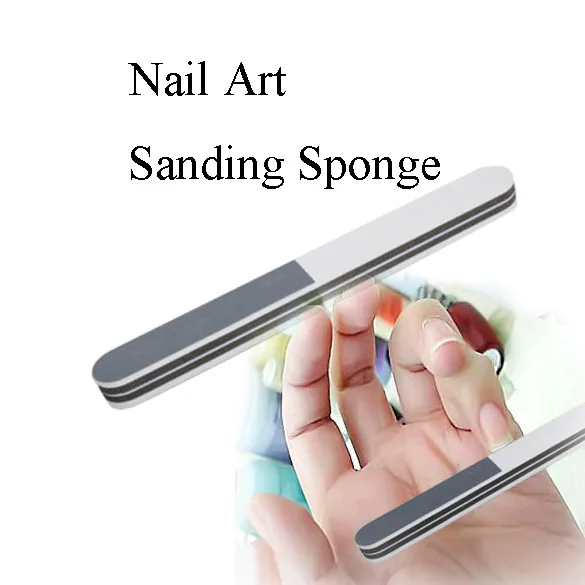 Шлифовальная Пилка Для ногтей 1 шт. полоска для полировки утолщенная с наждачной