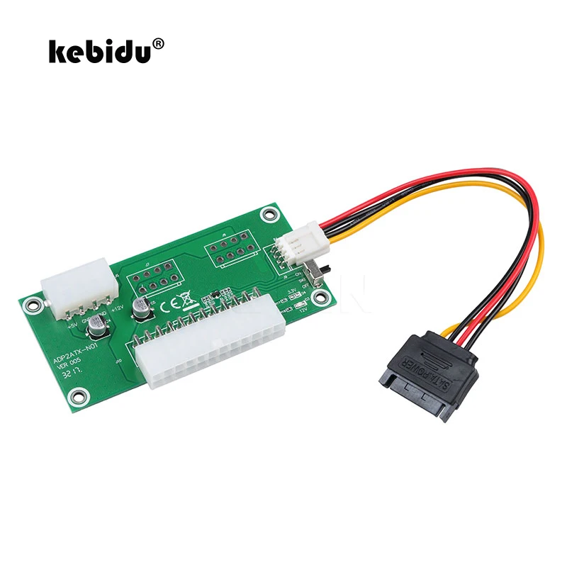 Kebidu ПК настольный ATX 24 контактный двойной блок питания синхронный стартовый