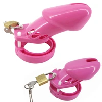 pink plastic male chastity device penis ring cb6000 cb6000s cock cage chastity cage penis sleve lock adult games sex toys g7 3 5