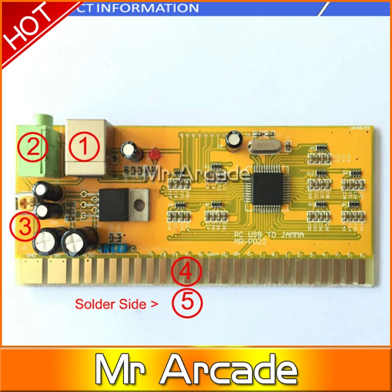 Жгут проводов для JAMMA 2 плееров ПК USB к JAMMA Acade конвертер печатной платы аркадная игра машина/Аксессуары для шкафов