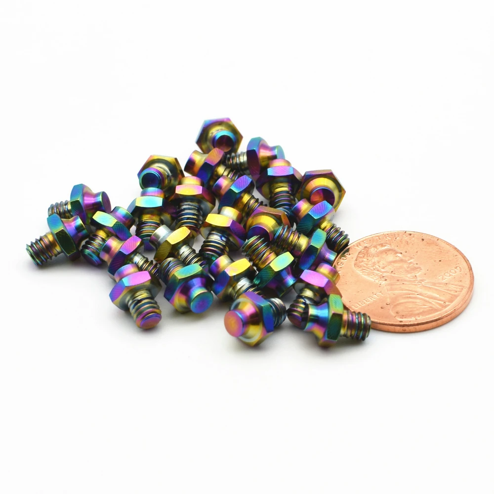 12 шт. антискользящие титановые насадки на педаль для горных и дорожных