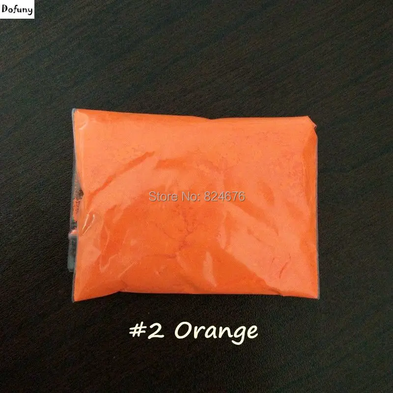 Неоново оранжевый Флуоресцентный пигментный фосфорный порошок 500 г/лот