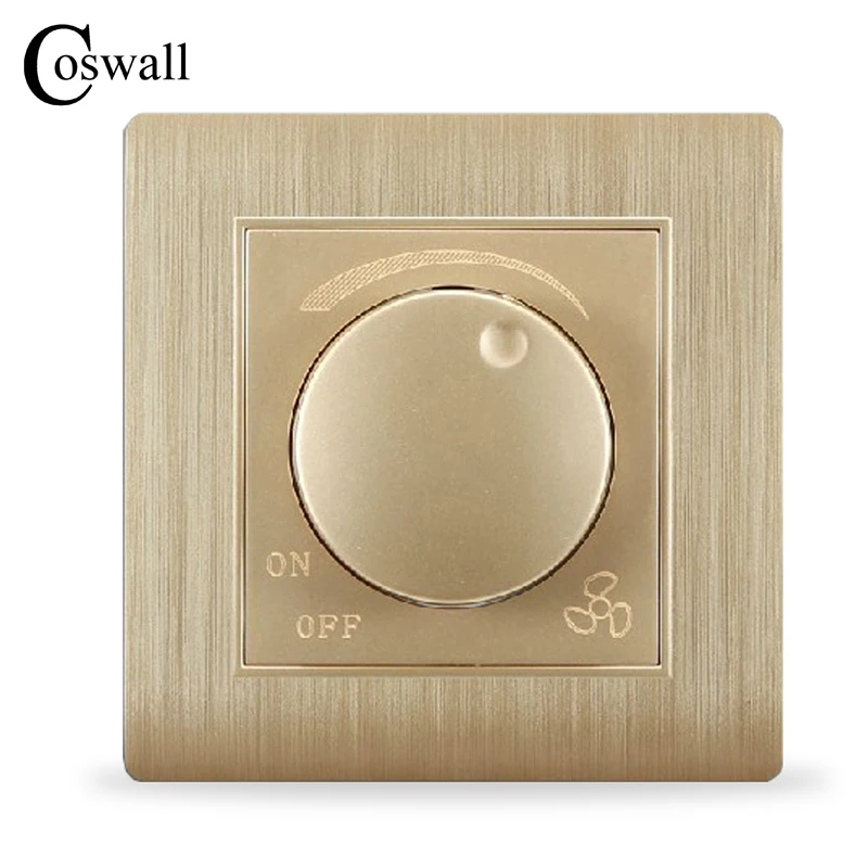 Роскошный настенный выключатель Kempinski контроллер скорости вентилятора цвета