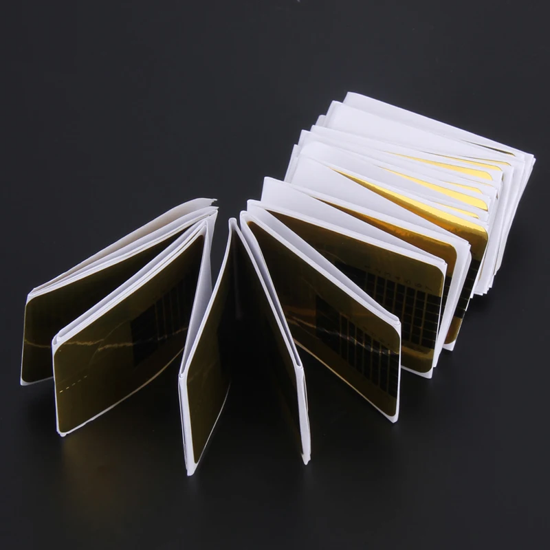 100 шт./упаковка наклейки для наращивания ногтей формы дизайна инструменты