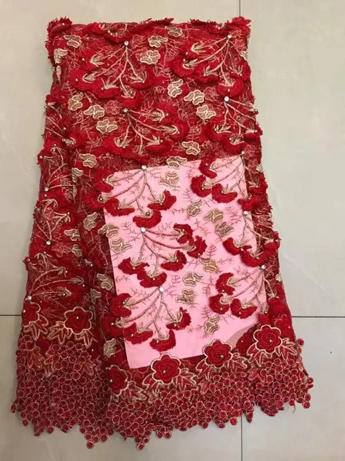 2017 Fashion African Lace Fabric Tulle With Stones Hot Sale Wine French High Quality TS0606 | Дом и сад