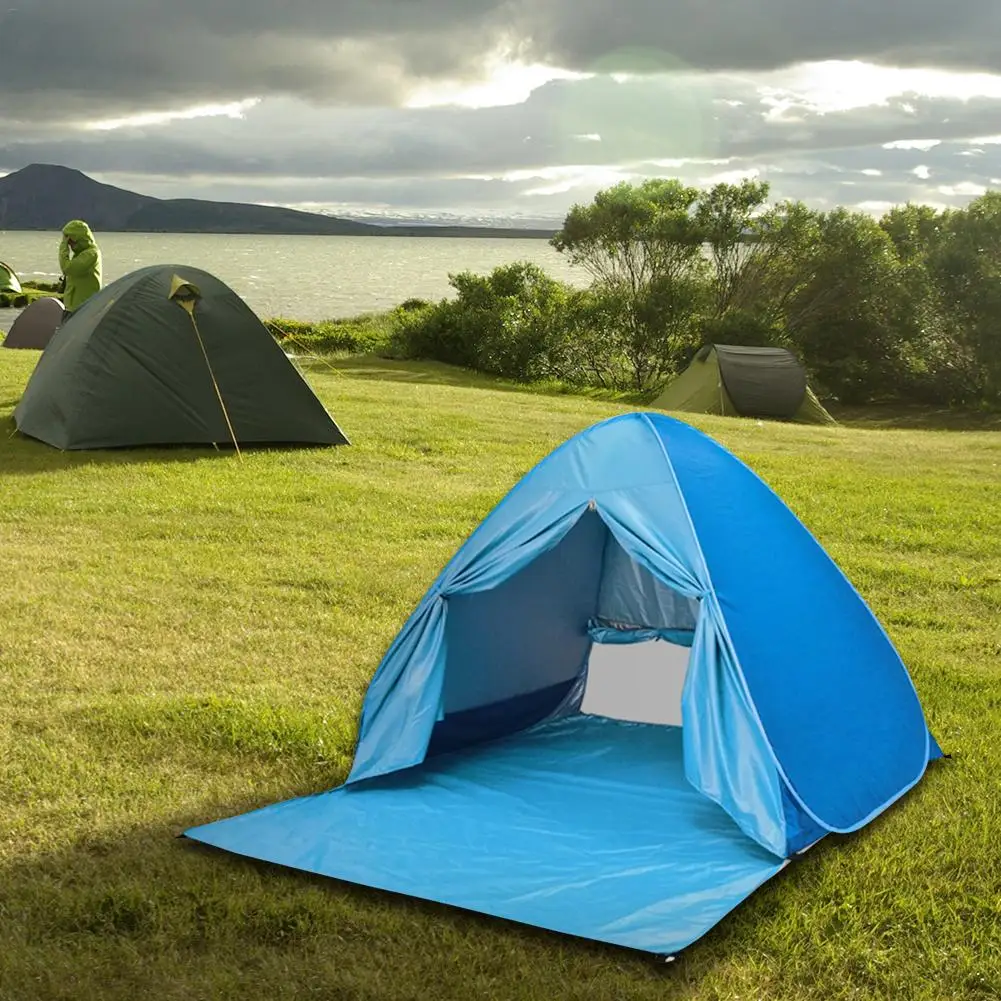 Новые синие пляжные палатки солнцезащитный козырек свободная скорость складные