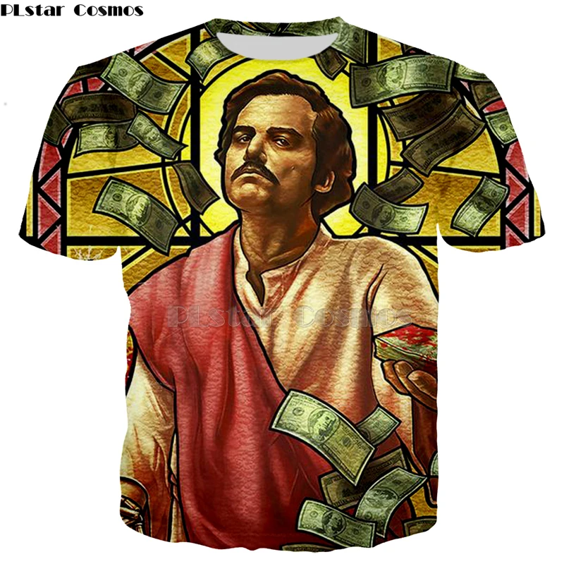 PLstar Cosmos Narcos Pablo Escobar Narcos bullet черные толстовки мафия хип-хоп мужские футболки Harajuku Streetwear-6