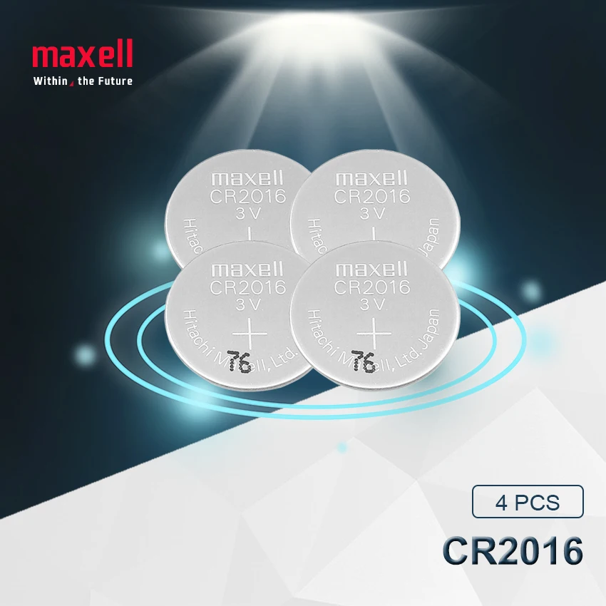 4 шт. maxell абсолютно аккумулятор cr2016 3 в кнопочные батарейки для часов компьютера cr