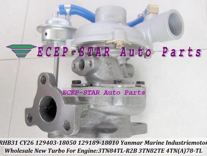 RHB31 CY26 MY61 VA 110021 129403 -18050 129189 -18010 Турбокомпрессор для Yanmar Marine Industriemotor 3TN82TE 3TN84TL 4TNA78-TL