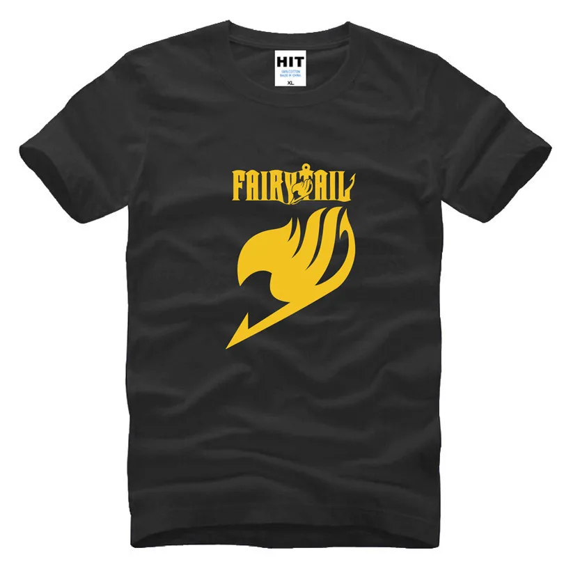 Мужская футболка с принтом аниме и символа гильдии Феи хвоста модная новинка 2015