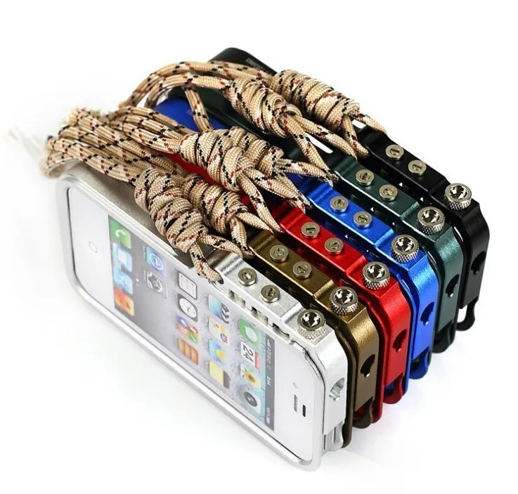 Для iphone 5S Алюминиевый металлический инструмент-меньше CNC бампер триггер тактический Чехол для iphone 5 5S рамка крышка с скалолазанием