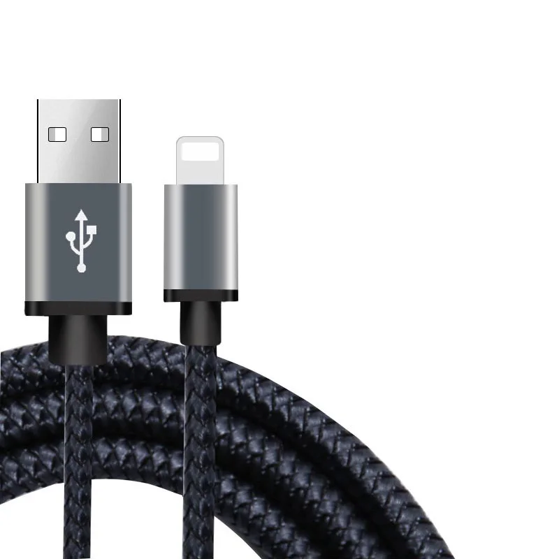 Черный 1 м 2 м 3 м данных USB зарядное устройство кабель для iPhone 6 S 6 S 5 C 5S 5C SE 5SE 7 8 Plus 10 X XR XS Max iPad Быстрая зарядка короткий длинный провод шнур - Цвет: Черный