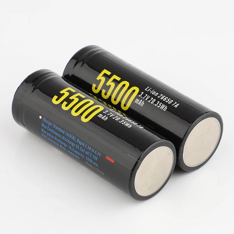 1 шт. бренд soshine 26650 аккумулятор 5500 мАч с usb зарядным портом перезаряжаемый аккумулятор с защитными батареями Micro-USB