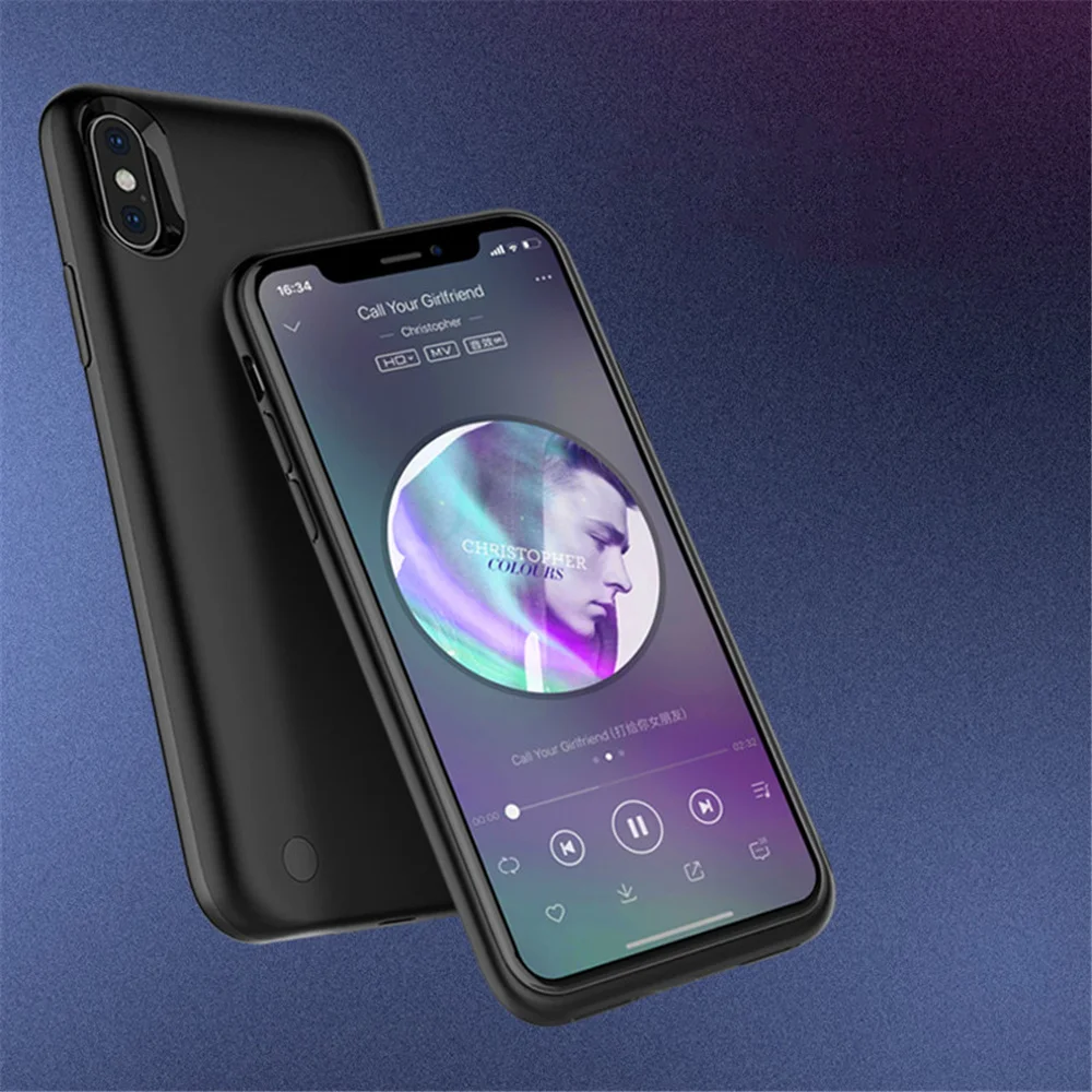 3800 мАч Расширенный телефон батарея мощность Чехол для iPhone x резервный источник