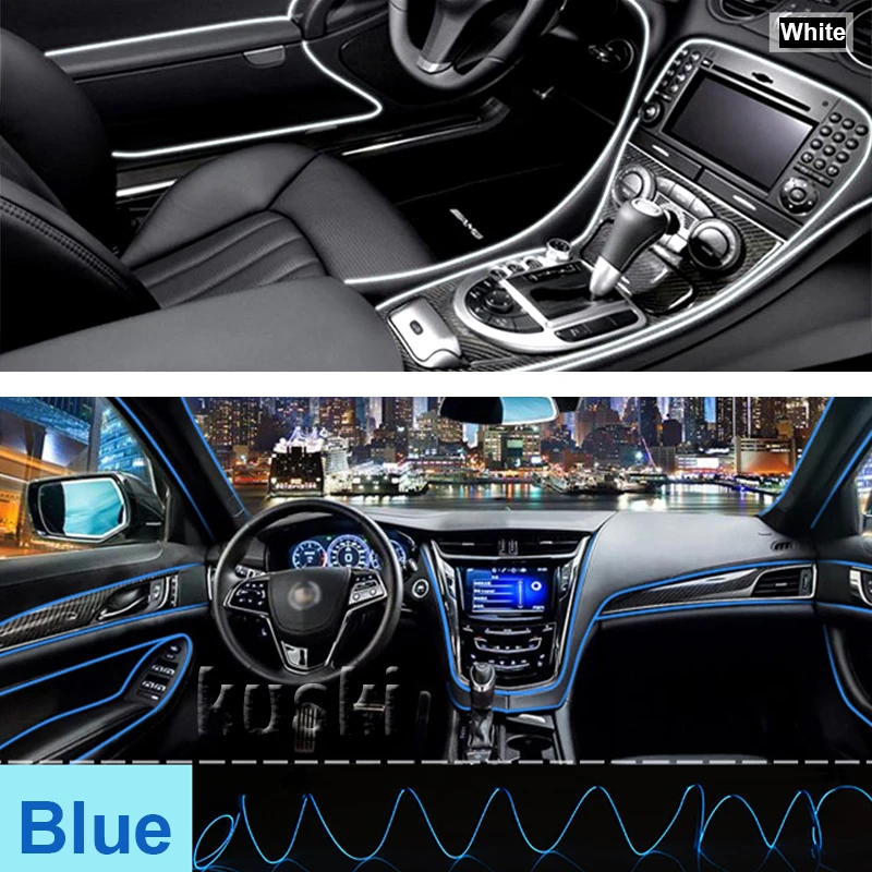 Освещение атмосферы салона автомобиля для Ford Focus 2 3 1 Fiesta Mondeo Kuba Ecosport Mini Cooper R56 R50 R53