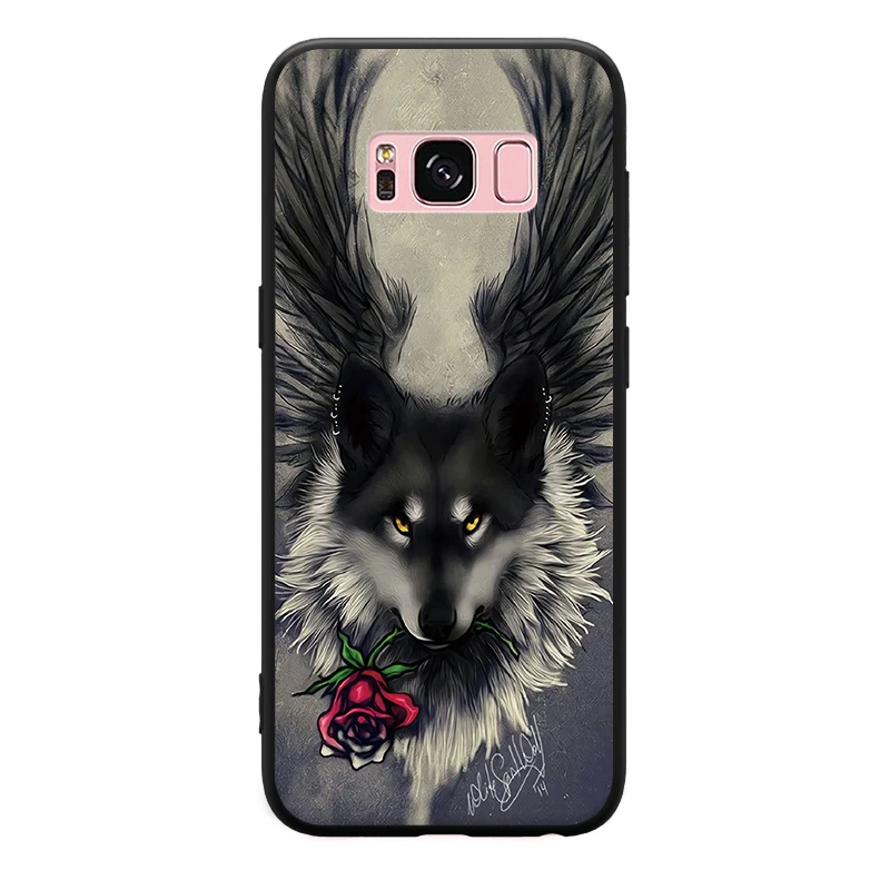 Модный мужской крутой животный узор с волком для Samsung Galaxy A3 A5 A8 J3 J5 J7 2015 2016 2017 2018