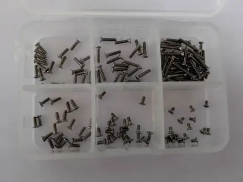 Комплект винтов с потайной головкой и плоскими болтами M1.6 Torx T & TX 140 шт.|flat bolt|t head