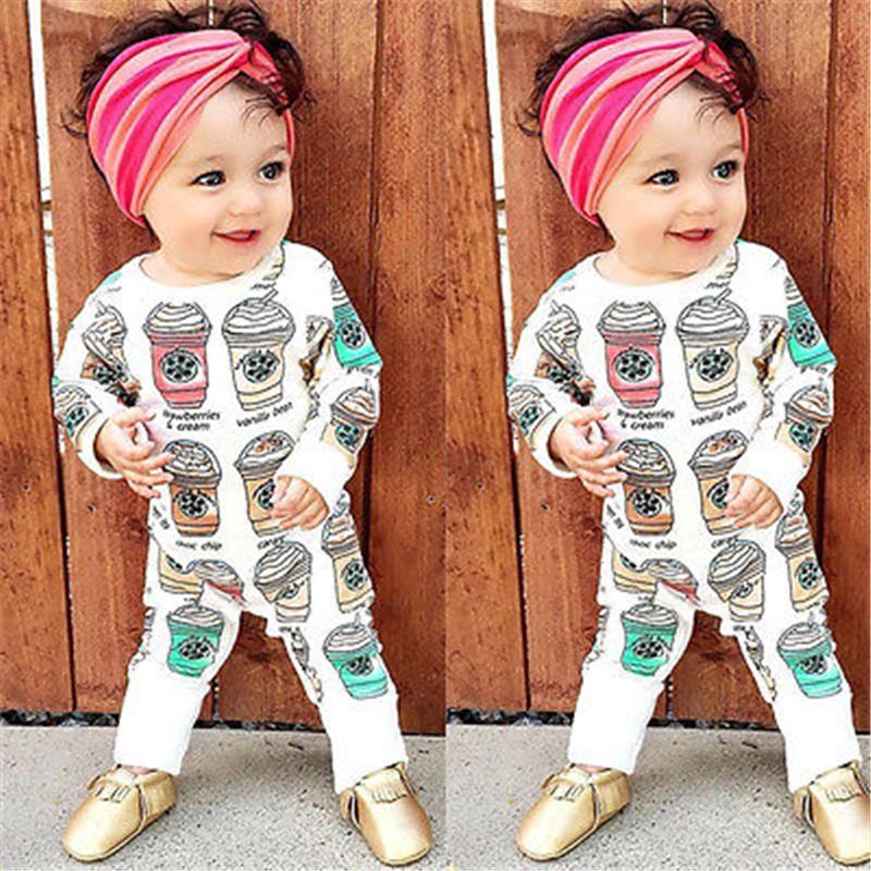 Newborn Baby Boys Romper Clothes Warm Long Sleeve Ice Cream Print Jumpsuit Outfits NEW |