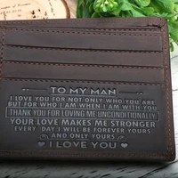 mens wallet leather wallet the perfect mens gift to my mens gift gifts for husband son gifts personal text engraved accept