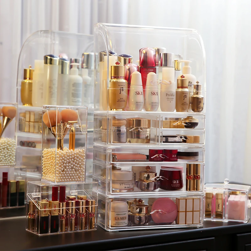 AF лучшие продажи большой Настольный прозрачный акриловый ящик шкатулка для