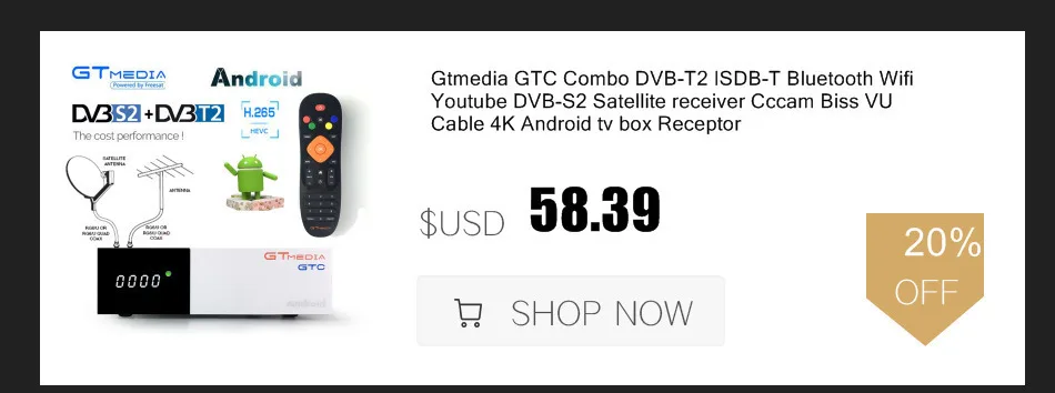 Gtmedia V7S 1080P цифровой рецептор DVB-S2 спутниковый ресивер ТВ-тюнер HD Box Cline декодер Biss VU PVR WiFi Youtube Freesat v7