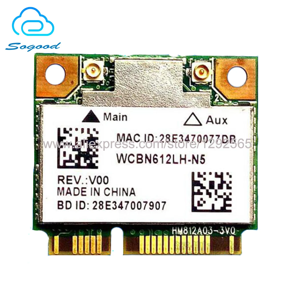 Беспроводной адаптер для AzureWave RTL8812AE RTL8812 802.11AC 2 4 ГГц/5 ГГц MINI PCI E Wi Fi Bluetooth 0 карта 433